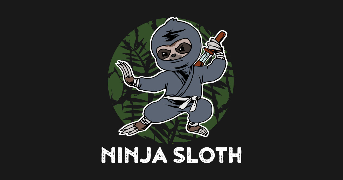 Ninja Sloth Funny Ninja Gift - Ninja Sloth - Magnet | TeePublic