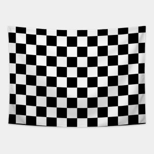 Black and white check Tapestry