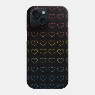 Pan Flag - Pansexual Hearts Phone Case