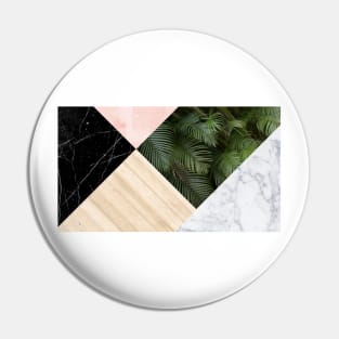 Marble, wood, watercolour, palm leaf design trendy Pin