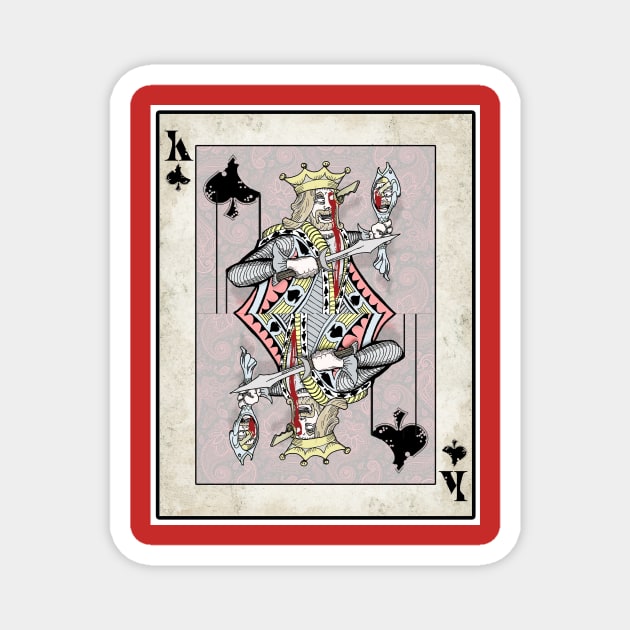 King of Spades Magnet by IckyScrawls