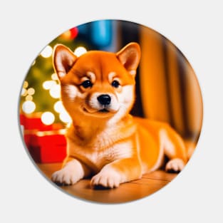 Shiba Inu Puppy by Christmas Gifts Pin