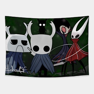 Hollow Knight, Hornet, Grimm, Zote (Fan Art) Tapestry