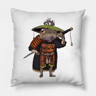Samurai warrior frog japan Pillow