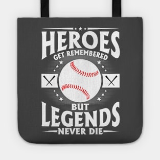 baseball typography Tote