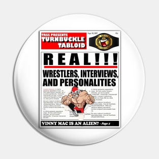 Turnbuckle Tabloid Comic News Pin