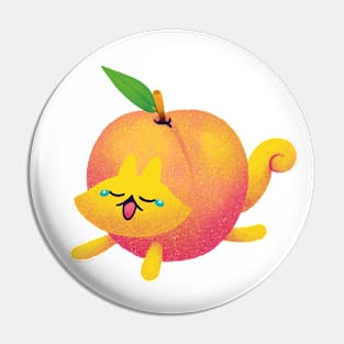 Peach Cat Pin