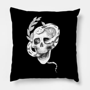 Skull and snake Pillow