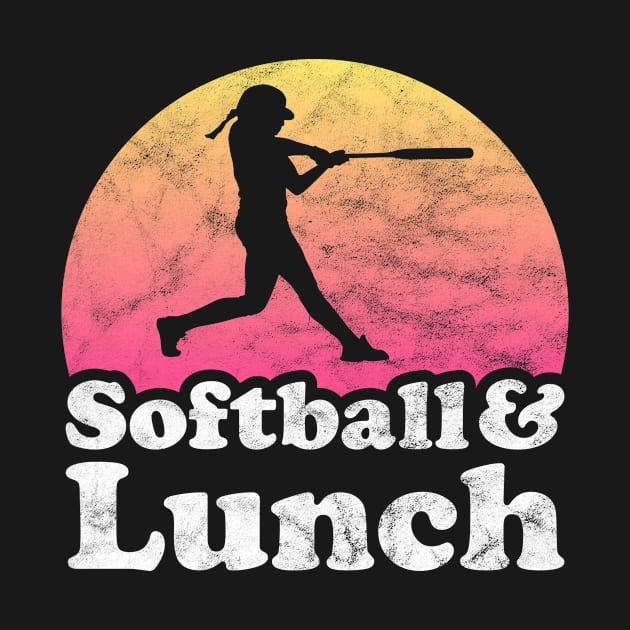 Softball and Lunch Gift for Softball Players and Food Lovers by JKFDesigns