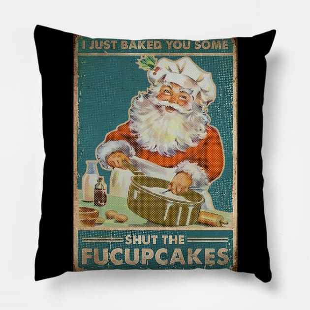 santa fucupcakes Pillow by BukaGaPakeLibur