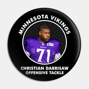 CHRISTIAN DARRISAW - OT - MINNESOTA VIKINGS Pin