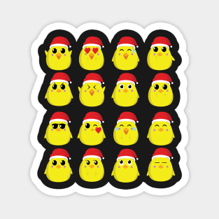 Merry Chickmast Emoji Magnet