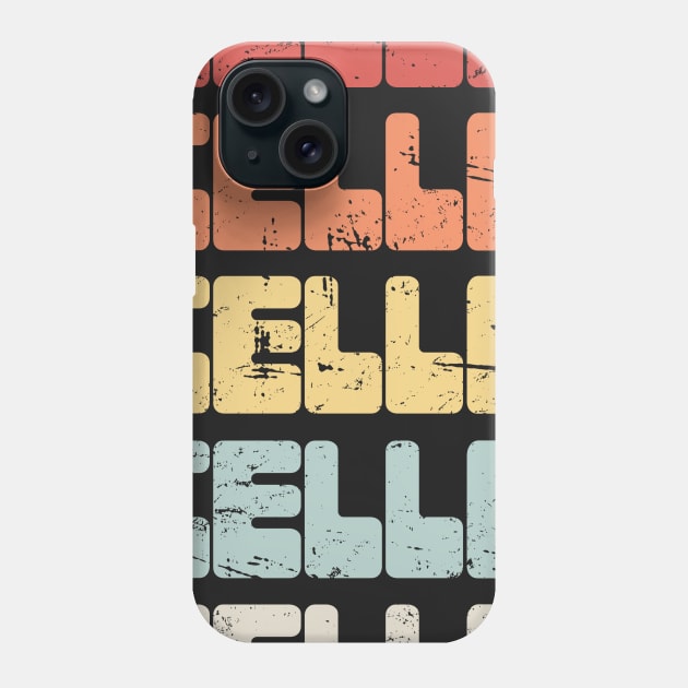 Vintage CELLO Text Phone Case by MeatMan