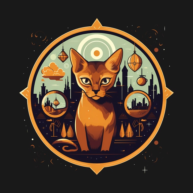 Abyssinian Cat Halloween, Cat Lover by dukito