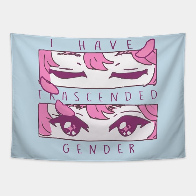 i have trascended gender (trans) Tapestry by remerasnerds