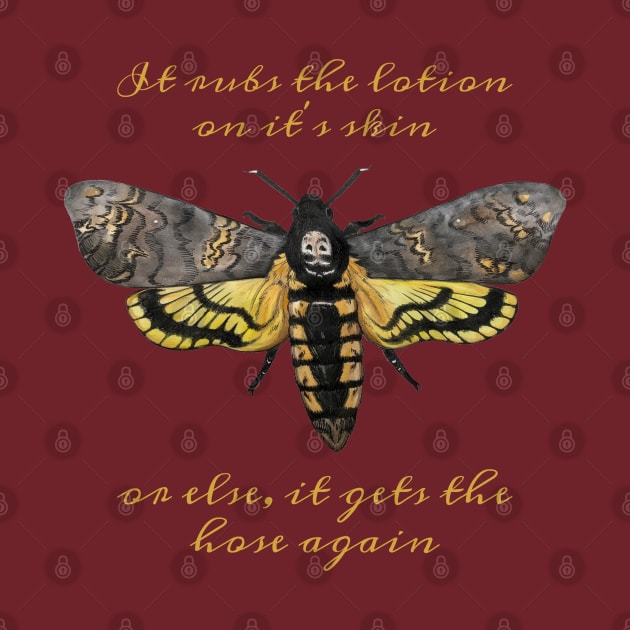 It rubs the lotion on it’s skin, Death’s Head Hawk Moth by JJacobs