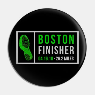 Boston Runner 26 Mile Finisher Marathon 2018 Pin