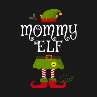 Mommy Elf Shirt , Family Matching Group Christmas Shirt, Matching T Shirt for Family, Family Reunion Shirts T-Shirt