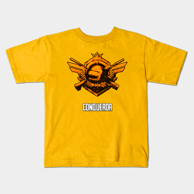 Pubg Conqueror Pubg Kids T Shirt Teepublic