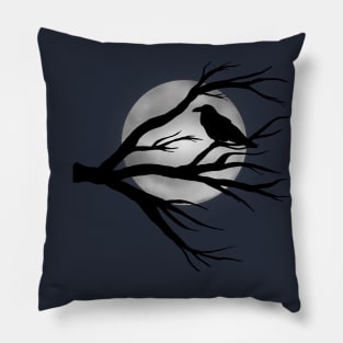 Moon Raven Pillow