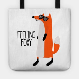 Feeling Foxy, Funny Cute Fox in Sunglasses Tote