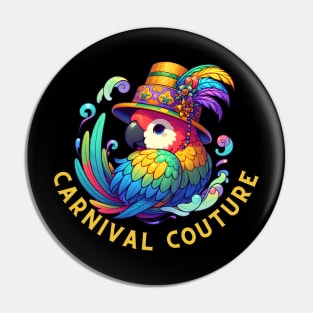 Mardi Gras Parrot Pin