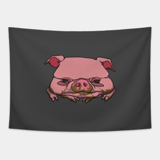 Tired Pig Tapestry