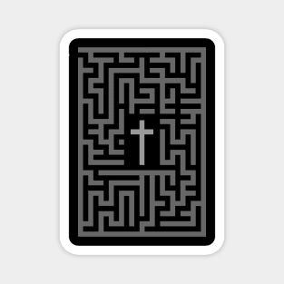 jesus cross maze Magnet