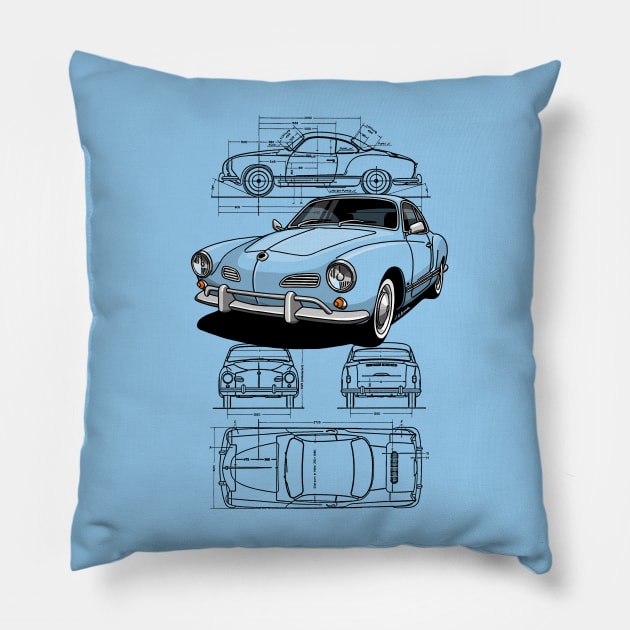 The iconic German coupe Pillow by jaagdesign