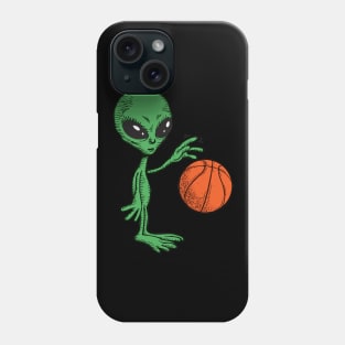 Funny Alien Basketball Planet Outer Space Phone Case