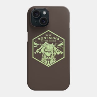 Konfauna Nature Reserve - green Phone Case