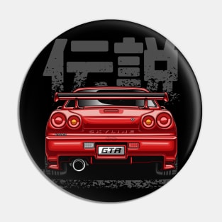 Monster Skyline GTR R34 (Candy Red) Pin