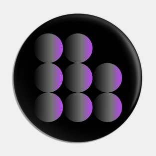 Purple Spheres Pin