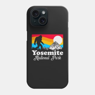 Yosemite National Park Bigfoot, Funny Sasquatch Yeti Yowi Cryptid Science Fiction Phone Case