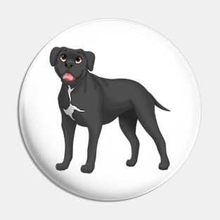 Black Cane Corso Dog Pin