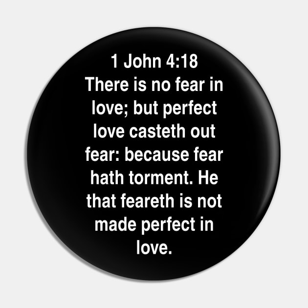 1 John 4:18  King James Version (KJV) Bible Verse Typography Pin by Holy Bible Verses