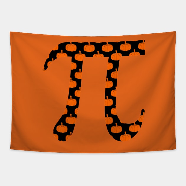 Pumpkin Pi Math Pun Tapestry by 4Craig