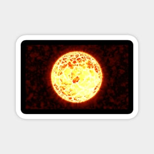 Exploding Sun - Red Magnet