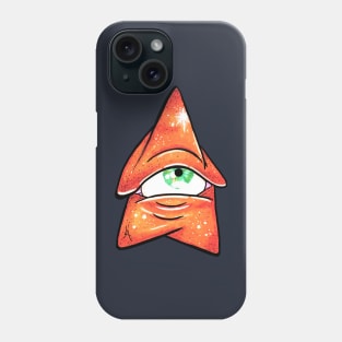 The Orange Cosmic Mushroom Phone Case