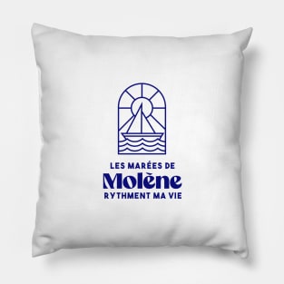 Molène the tides punctuate my life - Brittany Morbihan 56 BZH Sea Pillow