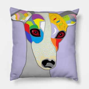 Colorful Whippet Pillow