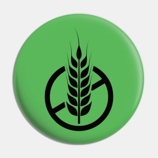 No Gluten Sign Pin