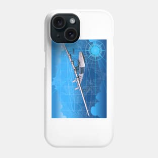 retro seaplane Phone Case