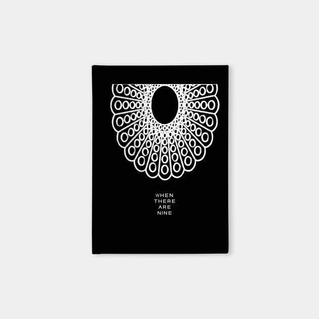 Rbg Poster Dissent Collar Ruth Bader Ginsburg Lawyer Gift Rbg Notebook Teepublic teepublic