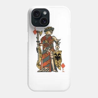 Vintage Character of Playing Card Jack of Diamonds Phone Case