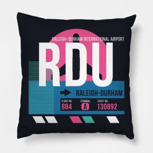 Raleigh-Durham (RDU) Airport // Sunset Baggage Tag Pillow