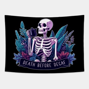 death before decaf I Tapestry