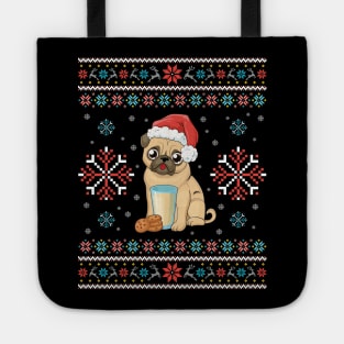 Not so Ugly Christmas Pug Merry Xmas Tote