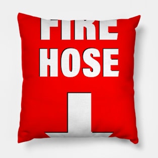 Emergency fire hose below Pillow