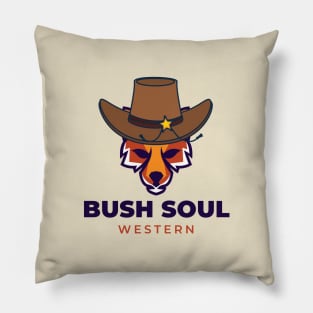 Cowboy fox Pillow